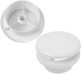 Soupape de ventilation - Diffuseur d¿air, diamètre de raccordement¿: DN 100 mm - Soupape d¿alimentation / d¿évacuation de l¿air - Ventilation de plafond pour salle de bains et cuisine