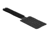 Delock - Hook & loop cable holder - mini, self-adhesive - 9 cm - svart (paket om 10)