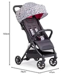 Inglesina Poussette légère Quid², Polka Dots Black, jusqu'à 22 kg, Compacte et Légère, Idéale pour l'Avion