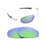 NEW POLARIZED CUSTOM GREEN LENS FIT OAKLEY STRAIGHT JACKET 1996 SUNGLASSES