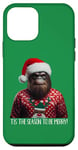 Coque pour iPhone 12 mini Big Foot Sasquatch avec bonnet de Père Noël Tis The Season