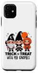 Coque pour iPhone 11 Trick or Treat with my Gnomes Costume d'Halloween amusant et mignon