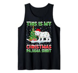 Polar Bear Xmas Tree Lights This Is My Christmas Pajama Tank Top