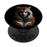 Fierce Jungle Tiger Spirit Fantasy Artwork PopSockets Adhesive PopGrip