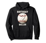 It's My 2nd Birthday Baseball 2 Year Old Boy Girl Pullover Hoodie