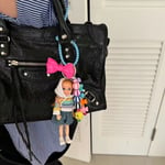 DIY Change Clothes Doll Pendant Cute Car Key Ring for Barbie Doll