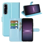 Sony Xperia 1 V Pu Wallet Case [Lightblue]