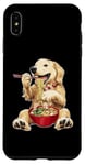 Coque pour iPhone XS Max Golden Retriever Dog Ramen Nouilles Japonaises