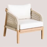 Fauteuil de jardin en bois d'acacia Dubai Sklum