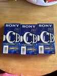 3x Sony 180 Blank 3 Hour VHS Video Tapes Clarity Durability New & Sealed