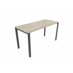 Bureau droit individuel Online F Epicéa gris OP-LITE II : bureau D140x80/cpl epicéa /cpi graphite/ep. du plateau 18 mm