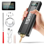 Seesii Battery Spot Welder with 5.0Ah Battery: Upgraded Handheld Mini Portable Spot Welder for 18650 Battery, Welding Nickel Sheets 0.1-0.2mm, Iron,Stainless Steel Sheets, 80 Gear,Auto and Manual Mode