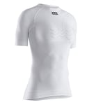 X-Bionic Energizer 4.0 T-Shirt Maillot de Compression Manches Courtes Femme, Arctic White/Dolomite Grey, FR : XL (Taille Fabricant : XL)