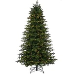 WeRChristmas Pre-Lit Himalayan Fir Christmas Tree, 400 Warm White LED Lights, Green, 6 ft / 1.8 m