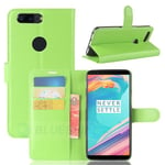 Oneplus 5T      Pu Wallet Case    [Green]