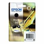 Genuine Epson 16 Black T1621 Ink Cartridge for WorkForce WF-2010w WF-2510wf