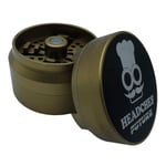 Headchef Future 4 Piece Grinder with Sandblasted Finish, Metal Herb Grinder, 62mm (Sage Green)