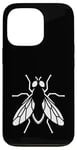 Coque pour iPhone 13 Pro Silhouette de mouche simple art minimaliste insecte