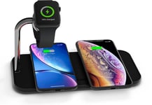 Zens Dual + Watch Charger Aluminium Wireless - Musta