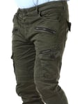 Cipo & Baxx Blizzard Command Cargo Jeans - Khaki