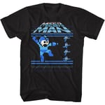 Jumping And Running Mega Man T-Shirt