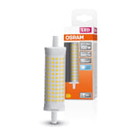 OSRAM LED Line LED-Lampe mit R7s-Retrofit-Sockel, 19 W / 2452 lm, klar, kaltweißes Licht mit 4000 K, nicht-dimmbar. IP20, bleifreies Glas, 28 mm Durchmesser, 6-Pack, Blanc Froid