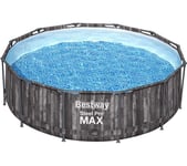 BESTWAY 12ft Steel Pro Max BW5614XGB Round Swimming Pool - Grey