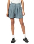 The Drop Women's Rios Relaxed Pleated Shorts, Stormy Weather, XX-Large