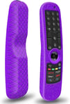 Housse Coque En Silicone Pour Telecommande Lg Mr22Ga Mr22Gn Mr23Ga Mr23Gn,Etui De Protection Pour Magic Remote Lg 2022 2023(Violet)