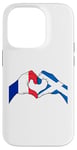 Coque pour iPhone 14 Pro France et Écosse Français Écossais Le Mélange Parfait Cœur