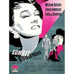 Wee Blue Coo Movie Film Sunset Boulevard Noir Drama Swanson Copy Art Print Poster Wall Decor 12X16 Inch