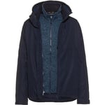 CMP - Veste Homme Zip Capuche Amovible Inn.Jacket, Noir Bleu, 54