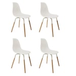 Lot de 4 Chaises Scandinaves "Phénix" 81cm Blanc