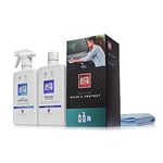 Autoglym Bodywork Wash and Protect - 4-Piece Car Cleaning Kit For Car Exteriors, Car Care Gift Set Includes Foaming Car Wash-500 ml, Rapid Aqua Wax-500 ml, (2) Car Cleaning Microfibre Towels