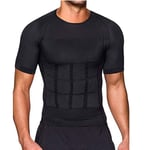 Hommes Corps Tonifiant T-Shirt Corps Shaper Chemise Corrective Minceur Ceinture Ventre Abdomen Gros Brûlant Compression Corset