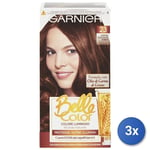 3x Garnier Belle Color Brun Doré Naturel 23