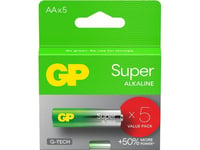 Gp Recyko Alkaline Batteri Aa / Lr6 Gp Super Alkaline G-Tech - 5 St