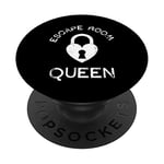 Escape Room Queen Gift Exit Game Adventure Girl Woman Funny PopSockets Grip and Stand for Phones and Tablets
