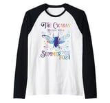 the cicada reunion u.s tour 2024 Summer Raglan Baseball Tee