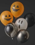 6 stk Halloween Gresskar & Spøkelse Ballongbukett - Fright Night