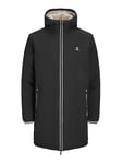 JACK & JONES Men's Jprblunew Kane Long Coat Ln, Black, XL