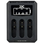 Chargeur de batterie double USB JJC DCH-DB110 (pour Ricoh DB-110/ Olympus LI-90B Canon LP-E8)