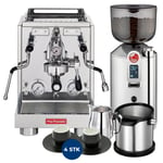 La Pavoni New Botticelli Specialty LPSBSS03NO Espressomaskin Inkl. Prosumer Chrome Kvarn, Baristautrustning & koppar