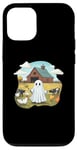 iPhone 12/12 Pro Funny Ghost Farmer Halloween Barnyard Farm Animal Cute Ghost Case