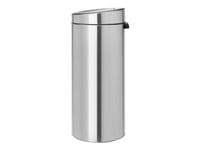 Brabantia Touch Bin New - Soptunna - Trycklock - 30 L - Handtag - Matt Stål