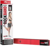 RockTape Rockband Flex Medium Resistance Bands with Handles & Loops, No Snapping or Tearing, Rubber & Latex Free (8kg-10kg Resistance), Black