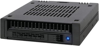 ExpressCage MB741SP-B Rack Mobile, backplane Cage, boitier de Rack pour Disque Dur Hot Swap 1 x HDD/SSD 2.5"" SAS/SATA dans Une Baie de 3.5¿ (Installation du Disque sans Outils)