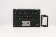 Lenovo Yoga X390 Palmrest Cover Touchpad Keyboard Spanish Black 02HL658