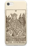 The Empress Tarot Card Cream Slim Phone Case for iPhone 7/8 / SE TPU Protective Light Strong Cover with Psychic Astrology Fortune Occult Magic