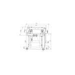 PROLYTE ST-Tårn Sleeveblock ST-010 4-Veis, Alu, U/Koblinger, For 52F-Truss